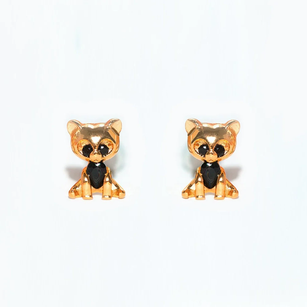 Women's Cartoon Villain Copper Needle Earrings With Microembedded Colorful Zircon - Image 14
