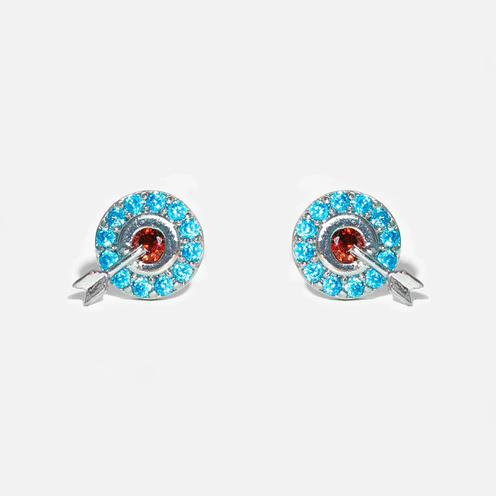 Women's Cartoon Villain Copper Needle Earrings With Microembedded Colorful Zircon - Image 19