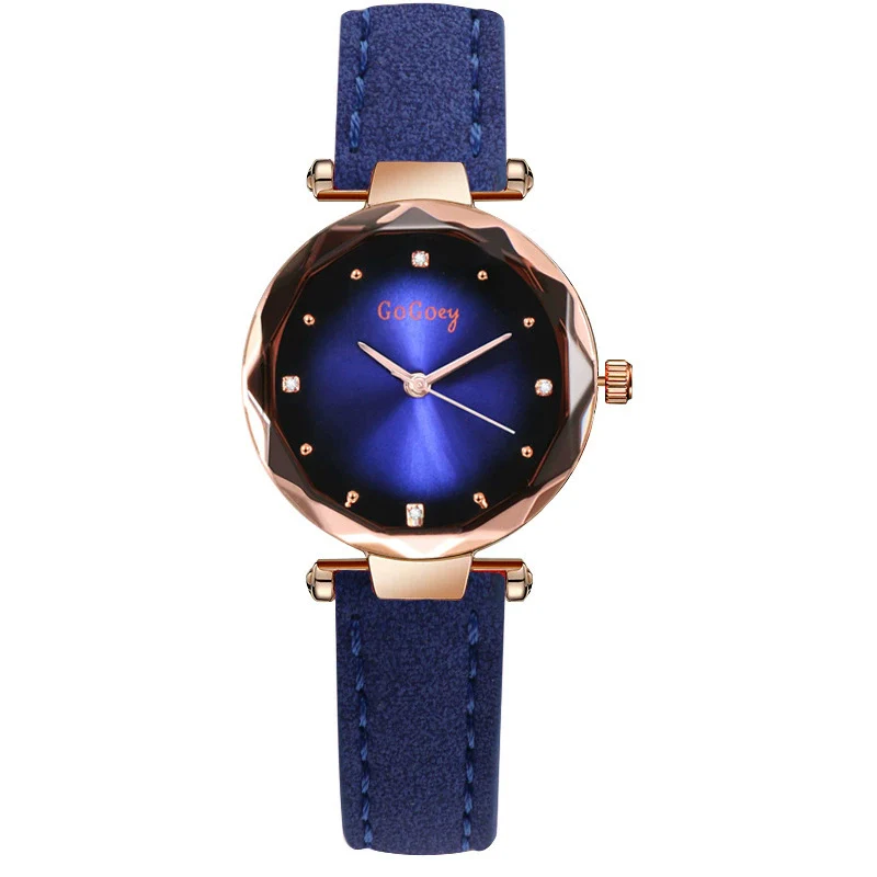 Women's Casual Fashion Alloy Imitation Leather Strap Round Dial Quartz Watch - Image 7