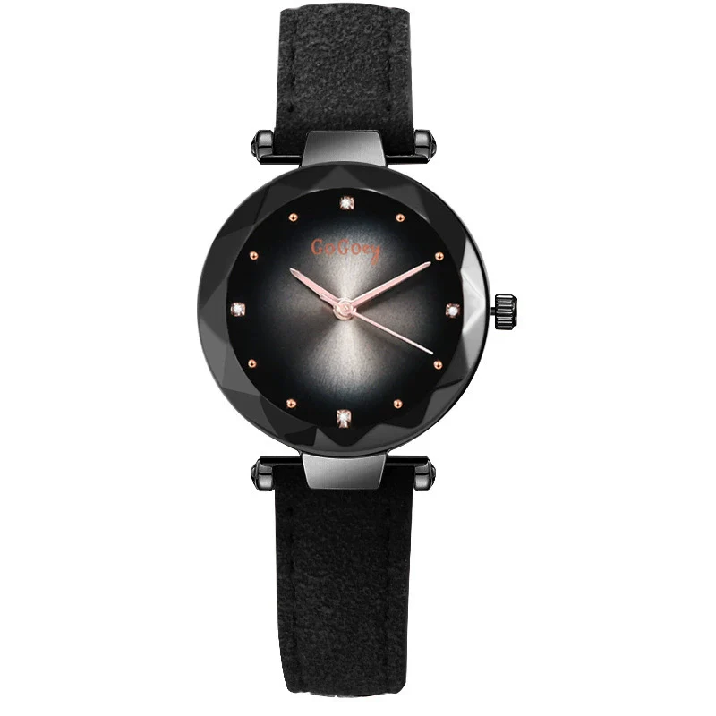 Women's Casual Fashion Alloy Imitation Leather Strap Round Dial Quartz Watch - Image 8