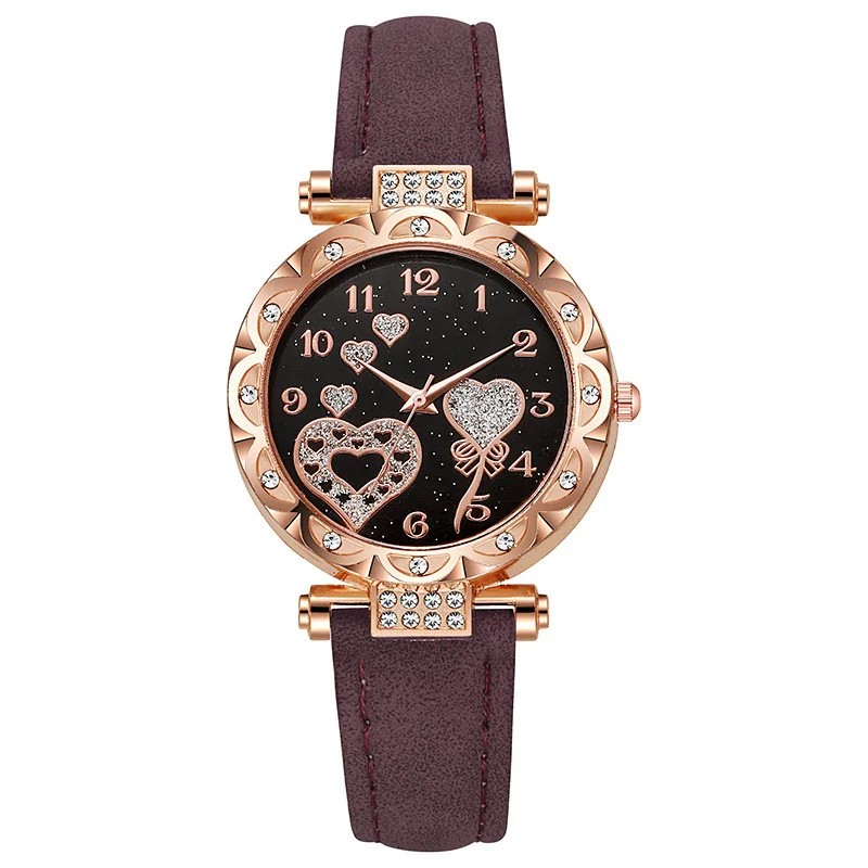 Women's Casual Quartz Watch With Plastic Case Imitation Leather Strap And Stainless Steel Pin Buckle Round Dial - Image 10