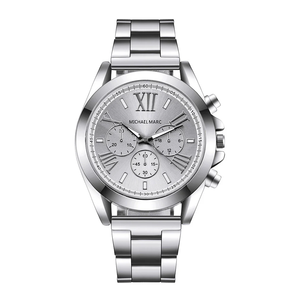 Women's Casual Stainless Steel And Alloy Quartz Watch With Round Dial - Image 3