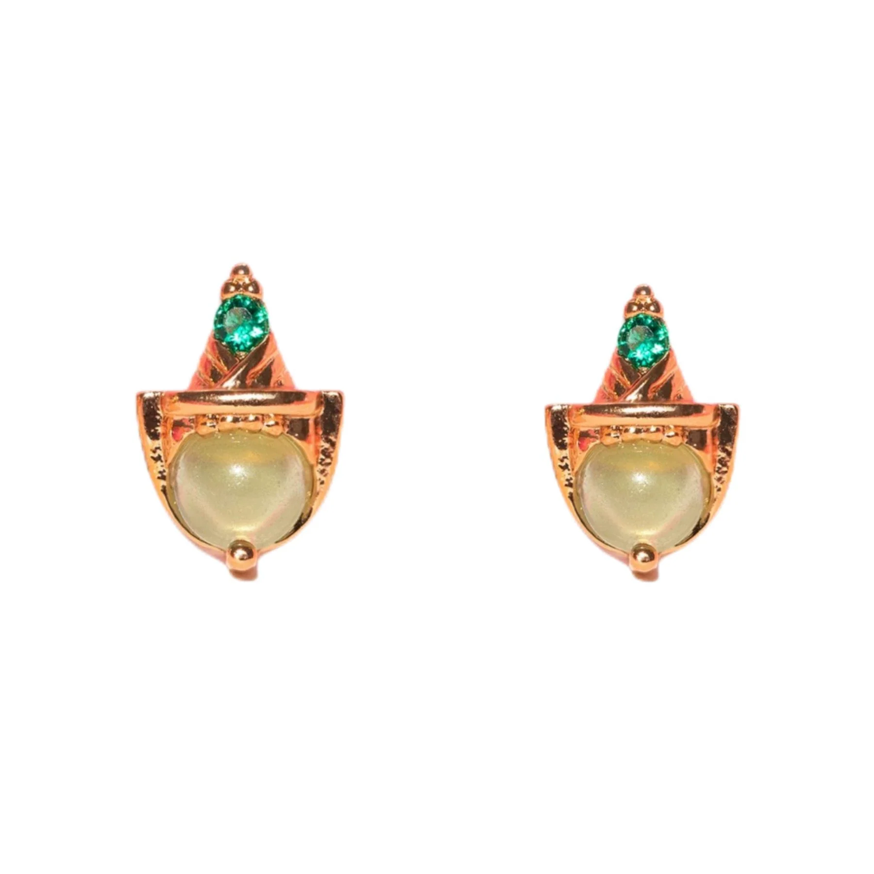 Women's Copper 925 Silver Needle Earrings With Geometric And Cartoon Characters Micro Set Colorful Zircon - Image 18