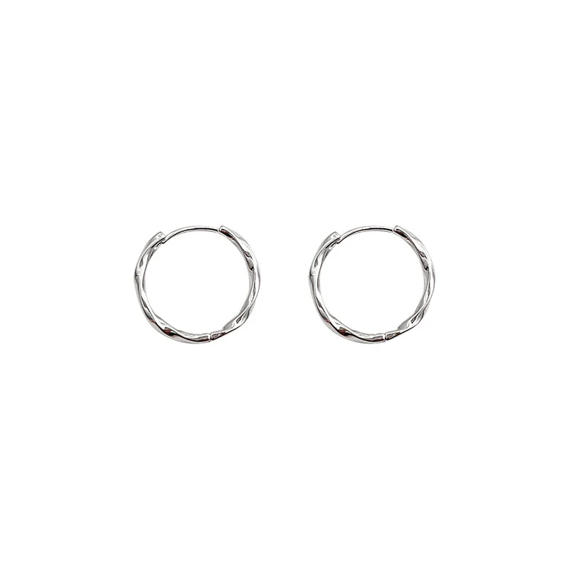 Women's Copper Geometric Irregular Circle Electroplated Earrings Cold Style Simple And Allmatch - Image 5