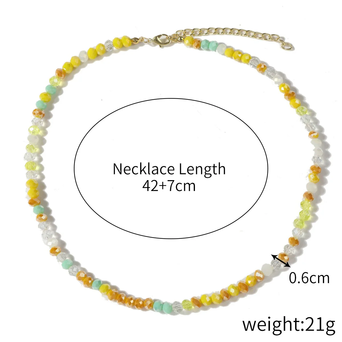 Women's Crystal Beaded Handmade Shell Necklace With Flower Pattern - Image 12