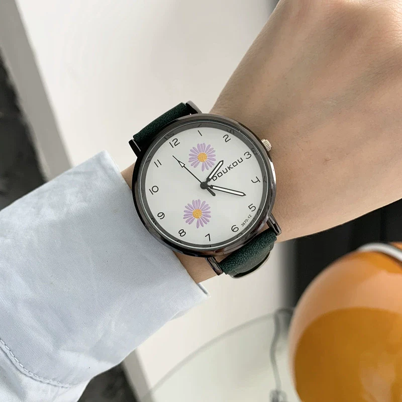 Women's Daisy Watch Alloy Casual Retro Style For Junior High School Students - Image 2