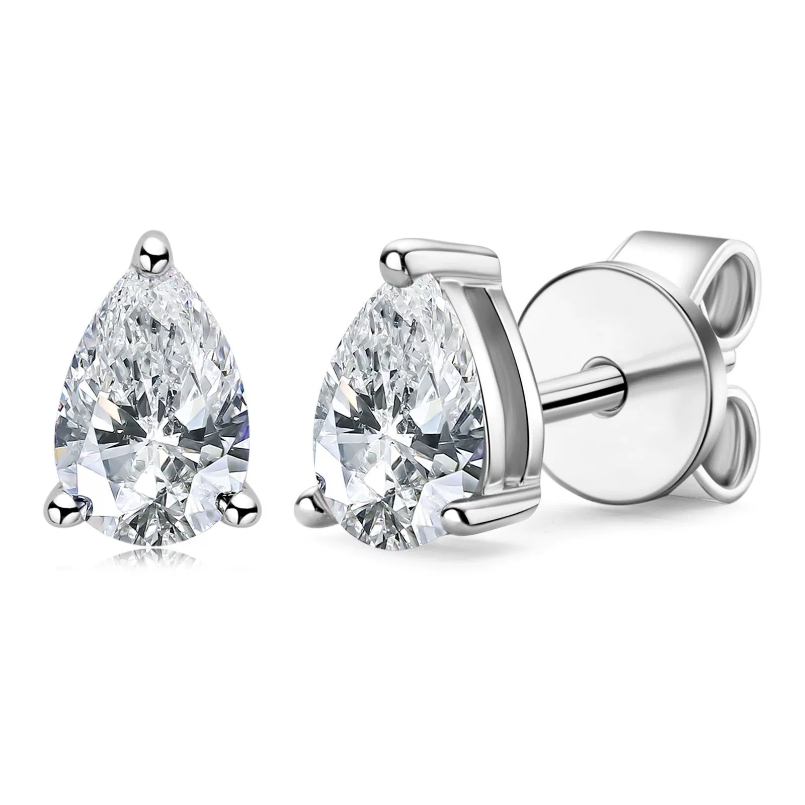 Women's Earrings S925 Sterling Silver Mosan Diamond Geometric Electroplating - Image 10