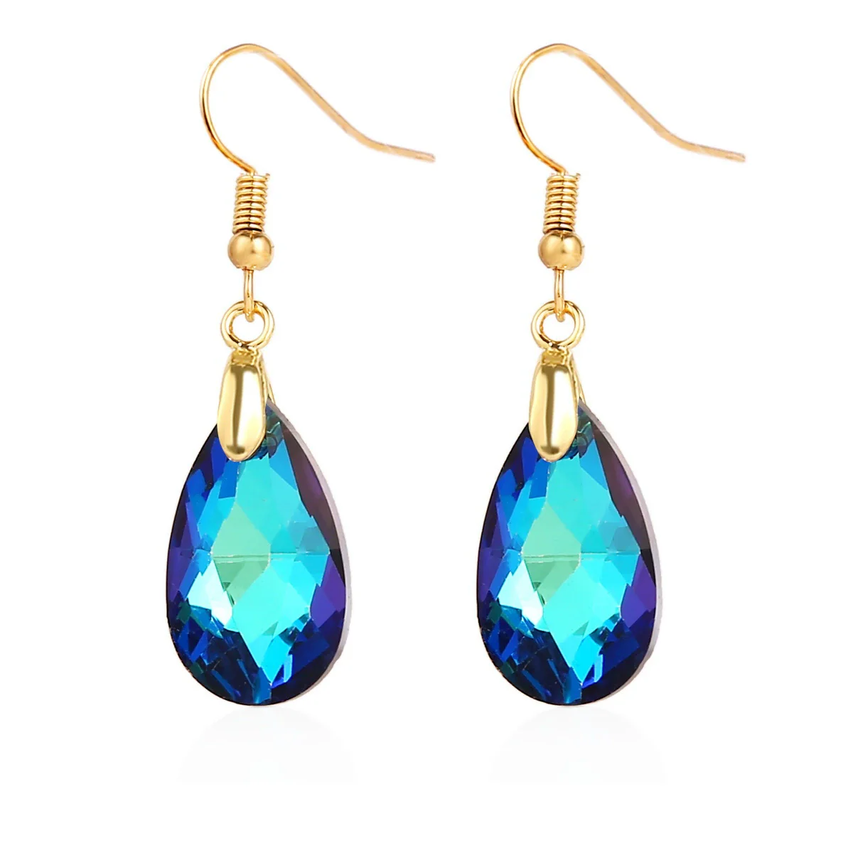 Women's Exquisite Artificial Crystal Earrings With Geometric Pattern In Light Luxury Style - Image 11
