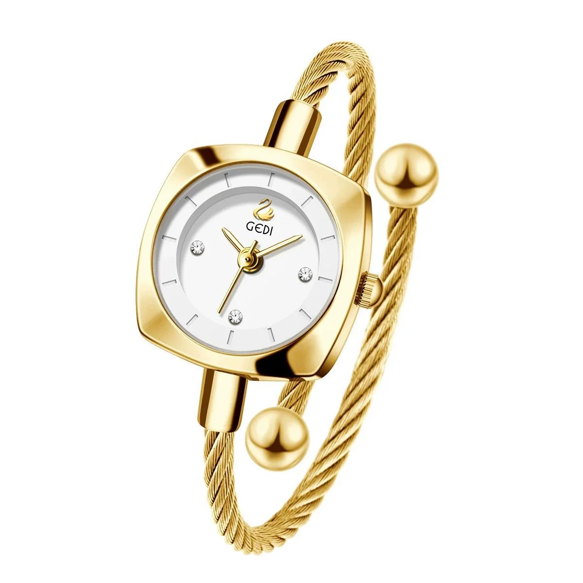 Women's Fashion Alloy Metal Braided Rope Bracelet Simple Quartz Watch With Round Dial - Image 13