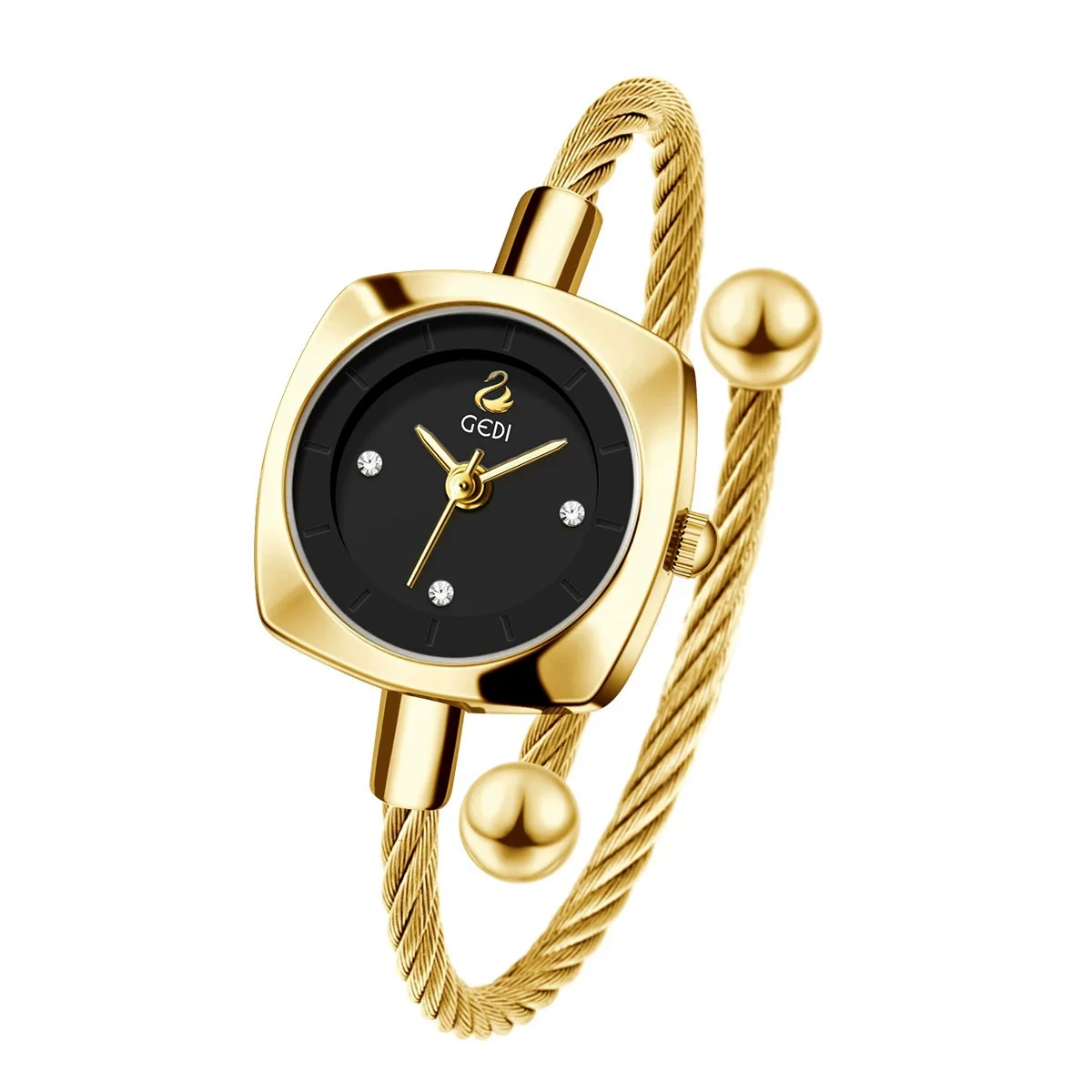 Women's Fashion Alloy Metal Braided Rope Bracelet Simple Quartz Watch With Round Dial - Image 15