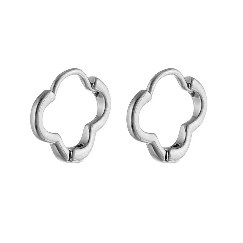 Women's Fashion Elegant Hollow Flower Zinc Alloy Earrings With Electroplating Treatment - Image 5