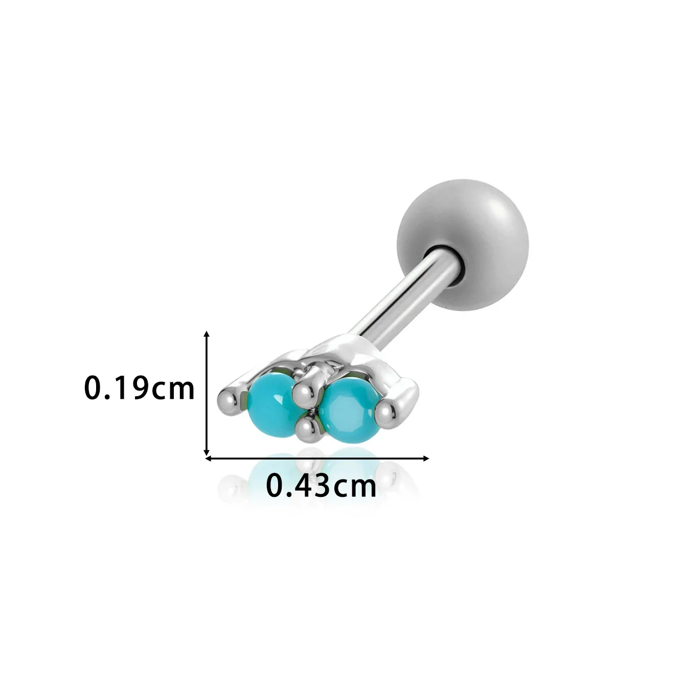Women's Fashion Ol Metal Horse Eye Shape Electroplated Ear Bone Nail Cartilage Puncture Ornaments - Image 15
