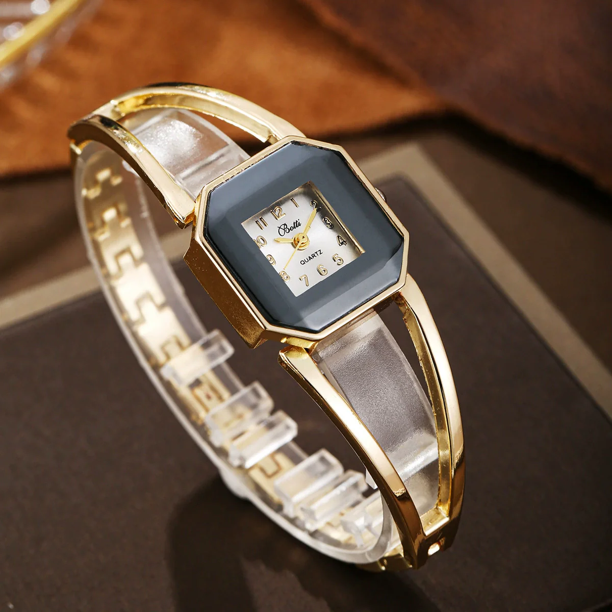 Women's Fashion Quartz Watch Square Alloy Stainless Steel Bracelet - Image 6
