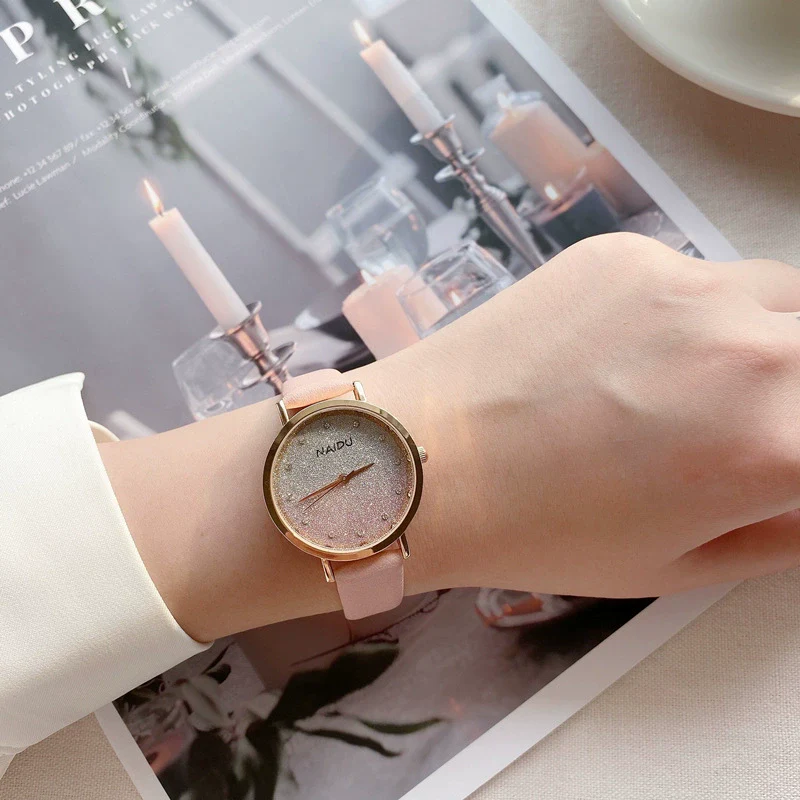 Women's Fashion Quartz Watch With Alloy Case Gradient Star Design - Image 4