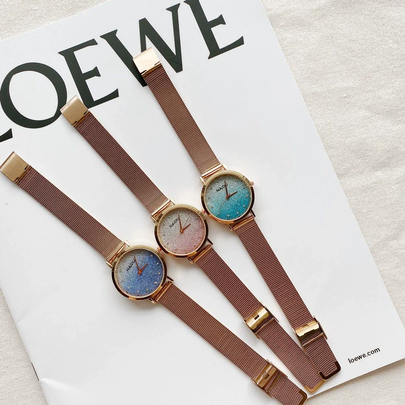 Women's Fashion Quartz Watch With Alloy Case Gradient Star Design - Image 5