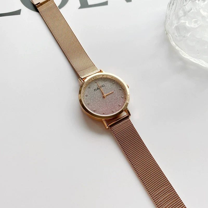 Women's Fashion Quartz Watch With Alloy Case Gradient Star Design - Image 6