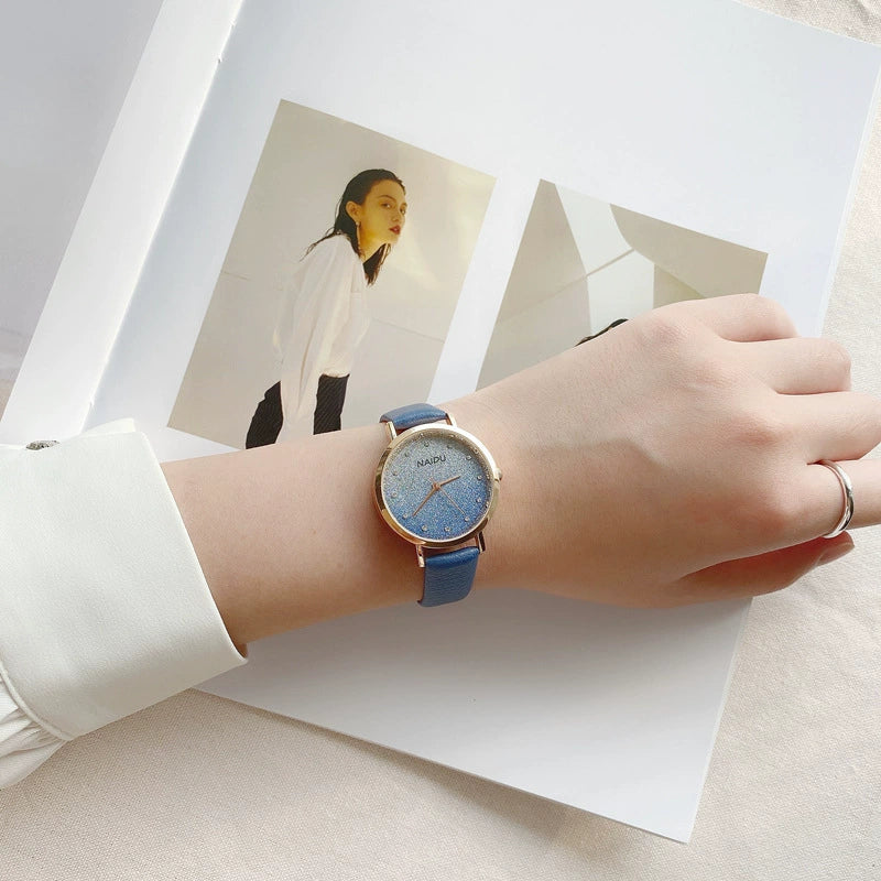 Women's Fashion Quartz Watch With Alloy Case Gradient Star Design - Image 8