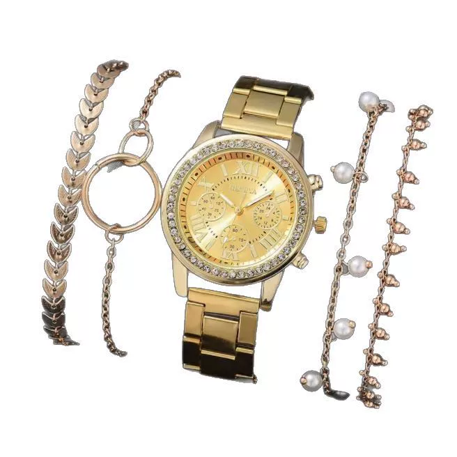 Women's Fashionable Alloy Watches With Round Dial And Stainless Steel Buckle - Image 5