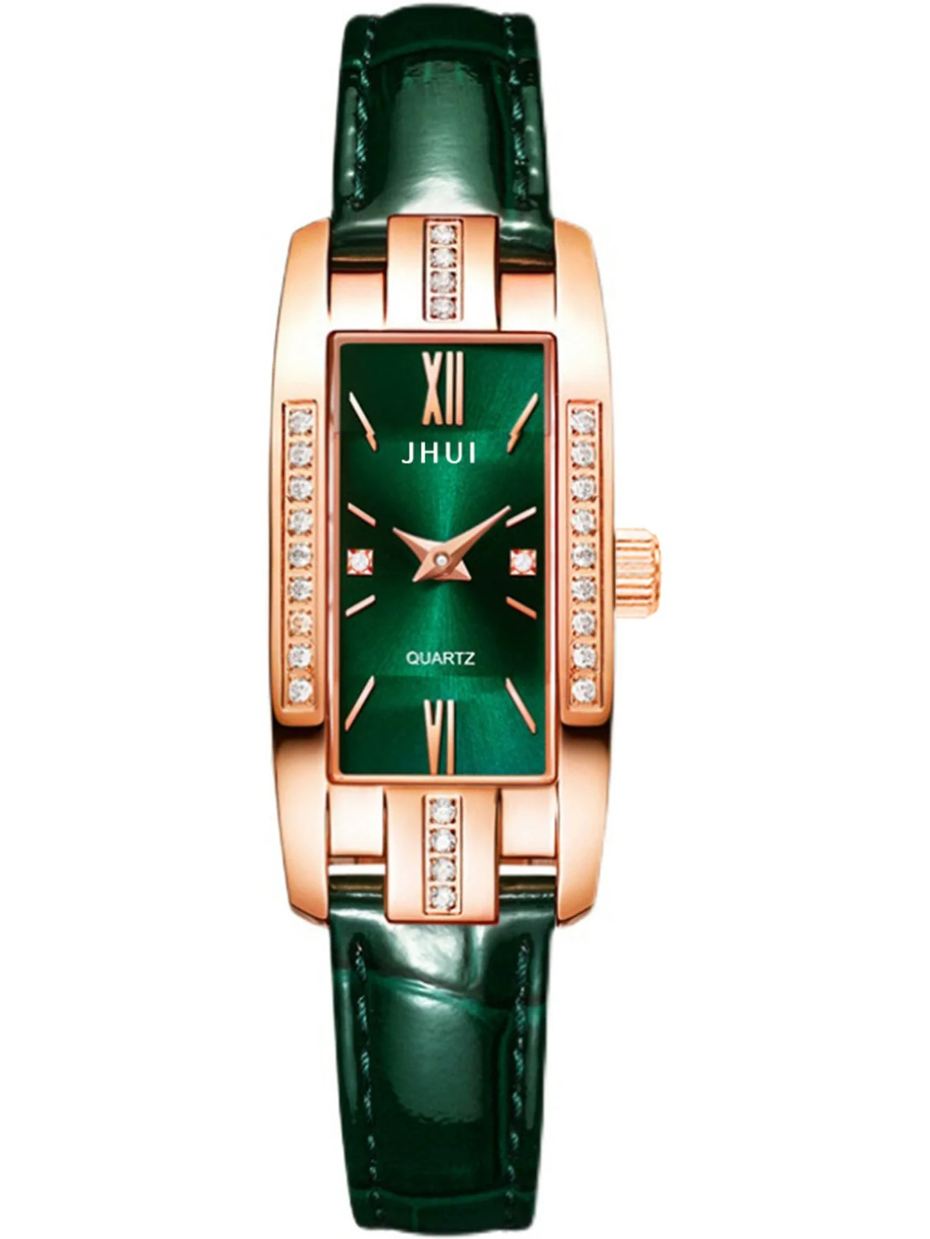 Women's Fashionable Elegant Quartz Watch With Alloy Case Pu Strap Square Dial Retro Style - Image 6