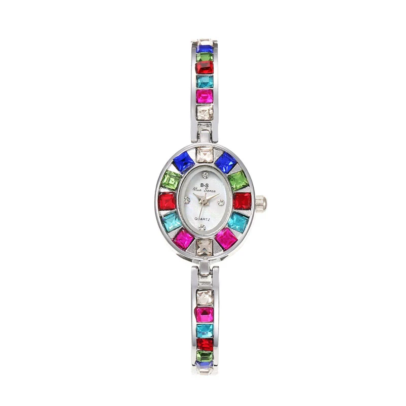 Women's Fashionable Light Luxury Quartz Wrist Watch With Alloy Material And Oval Dial - Image 7