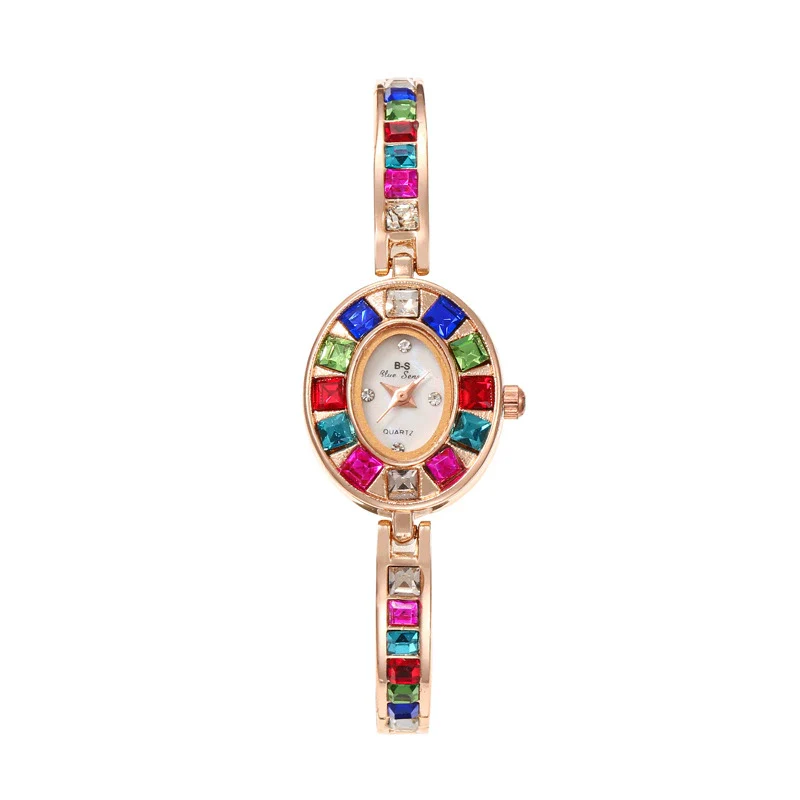Women's Fashionable Light Luxury Quartz Wrist Watch With Alloy Material And Oval Dial - Image 8
