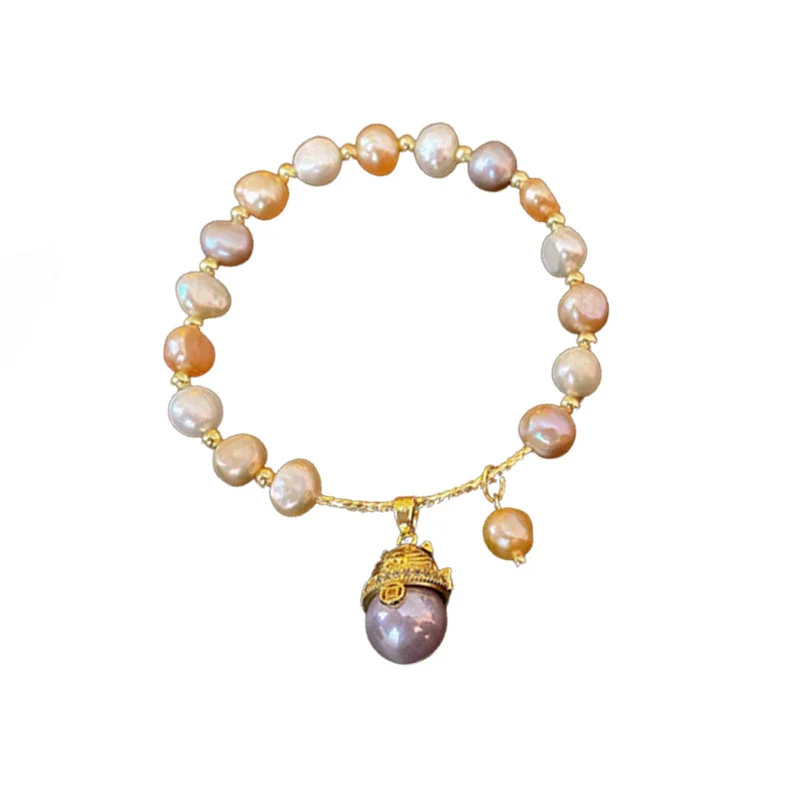 Women's Freshwater Pearl Animal Zodiac Inlaid French Niche Light Luxury Bracelet - Image 5