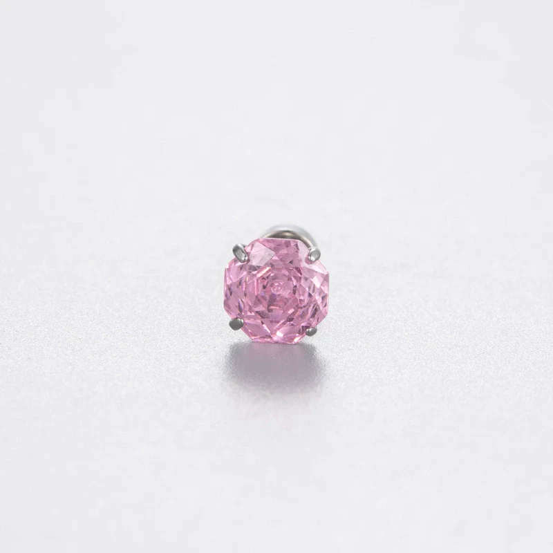 Women's Geometric Metal Zircon Earrings With Titanium Steel Screws And Rosecut Treatment - Image 12