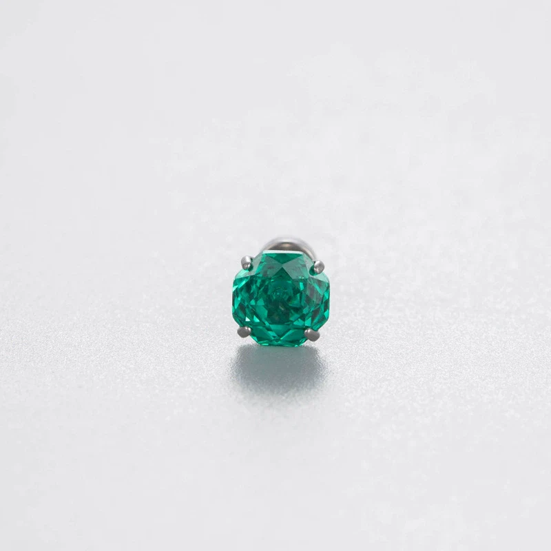 Women's Geometric Metal Zircon Earrings With Titanium Steel Screws And Rosecut Treatment - Image 14
