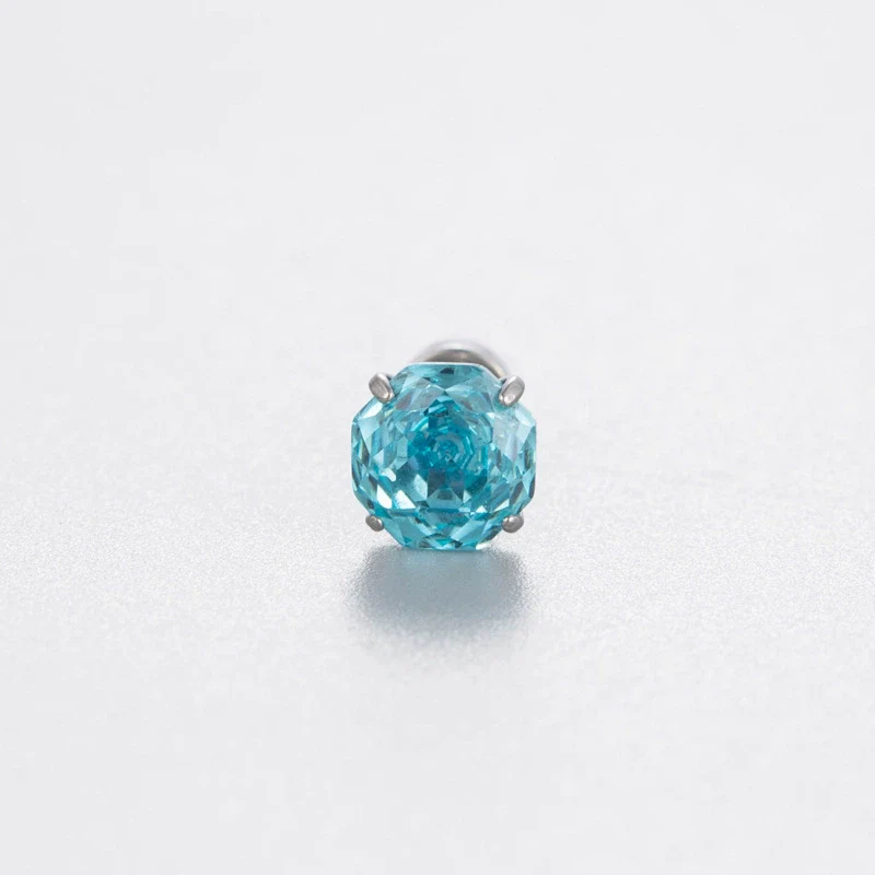 Women's Geometric Metal Zircon Earrings With Titanium Steel Screws And Rosecut Treatment - Image 9