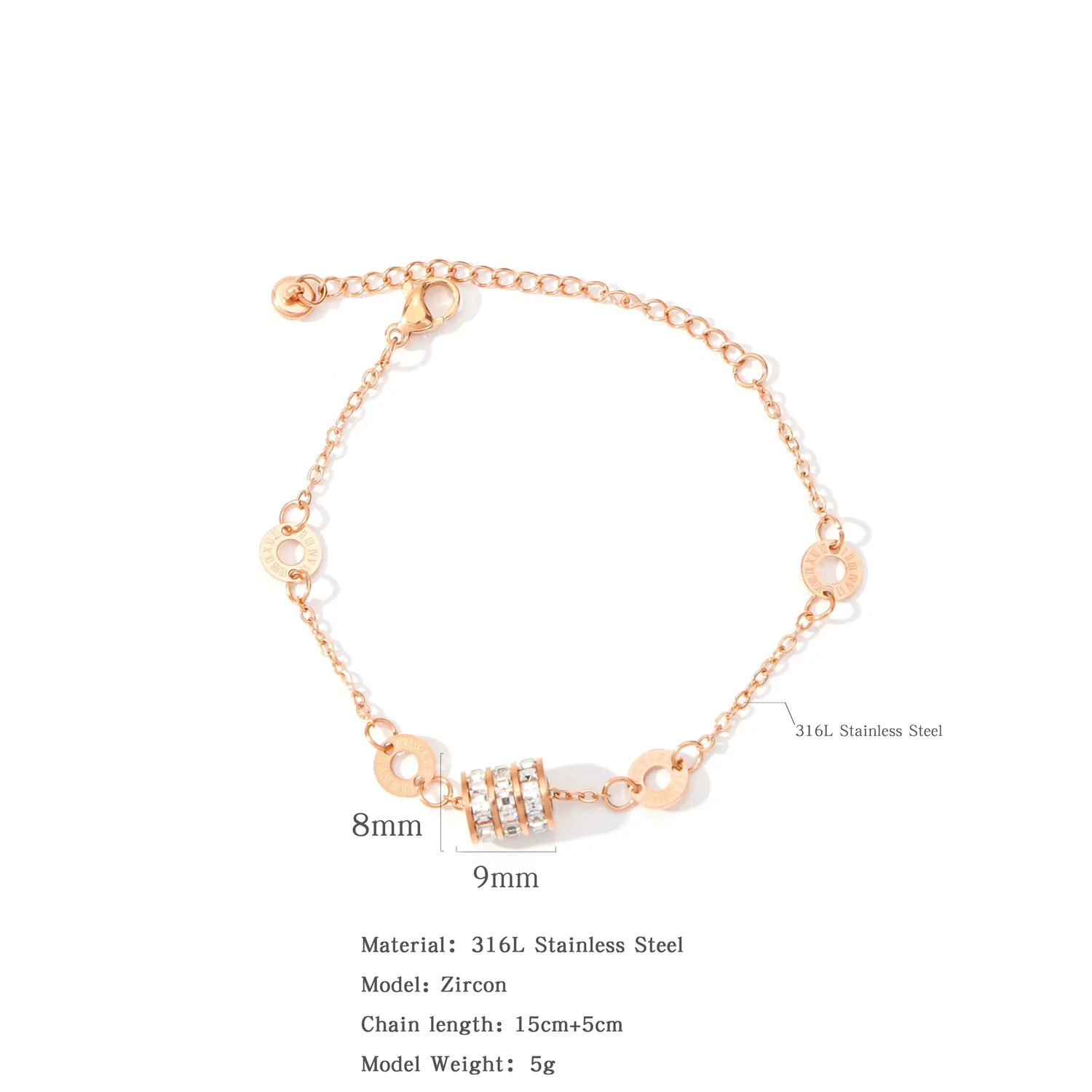 Women's Geometric Stainless Steel Electroplated Bracelet - Image 6