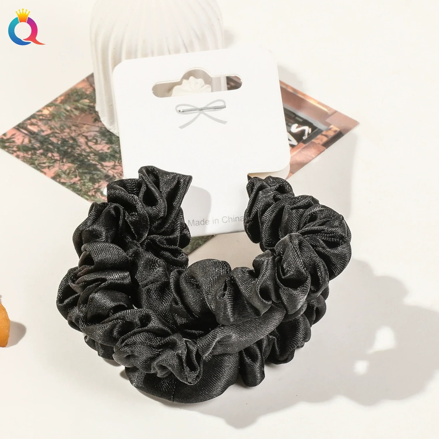 Women's Handmade Fabric High Elastic Seamless Hair Ring - Image 13