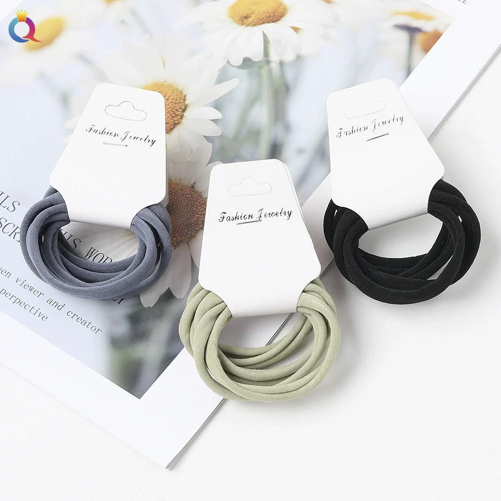 Women's Handmade Fabric High Elastic Seamless Hair Ring - Image 2