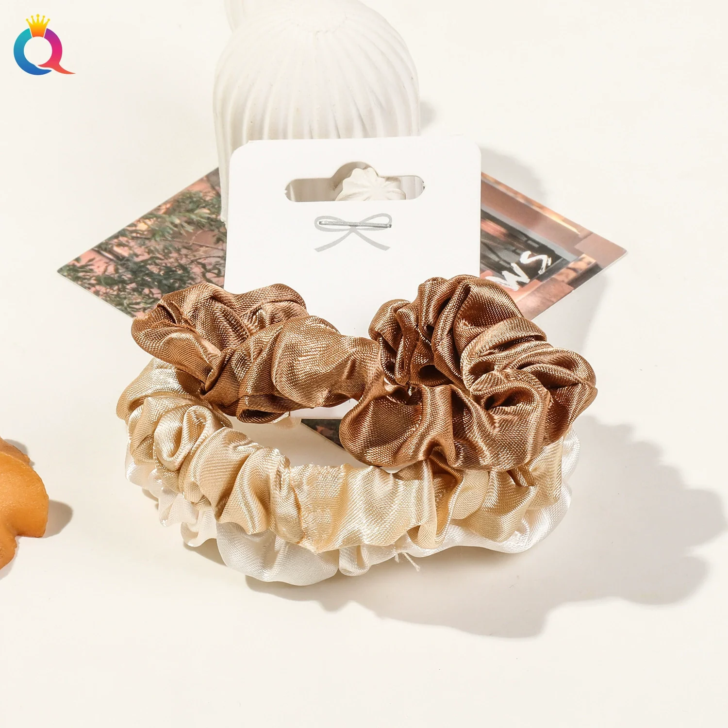 Women's Handmade Fabric High Elastic Seamless Hair Ring - Image 21