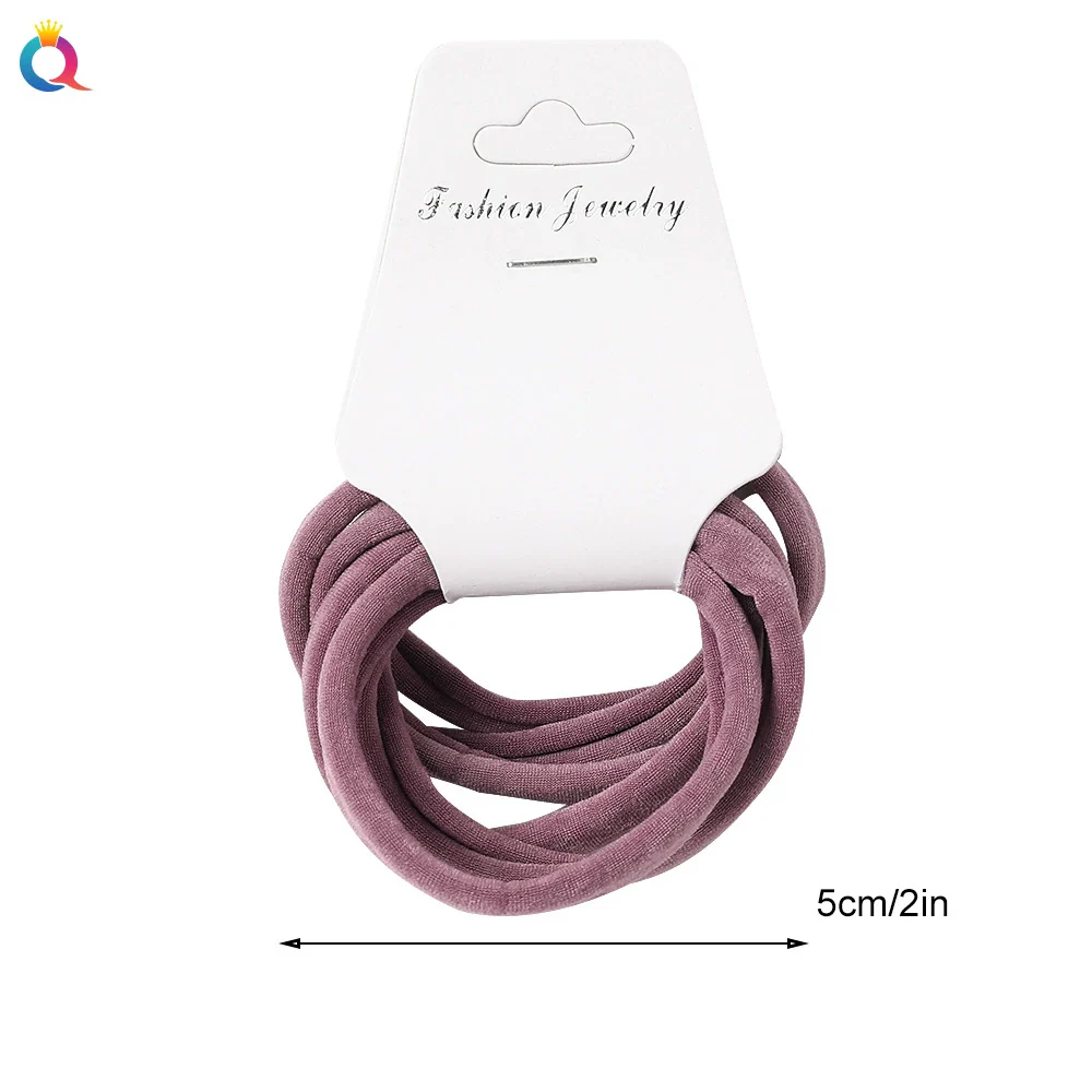 Women's Handmade Fabric High Elastic Seamless Hair Ring - Image 3
