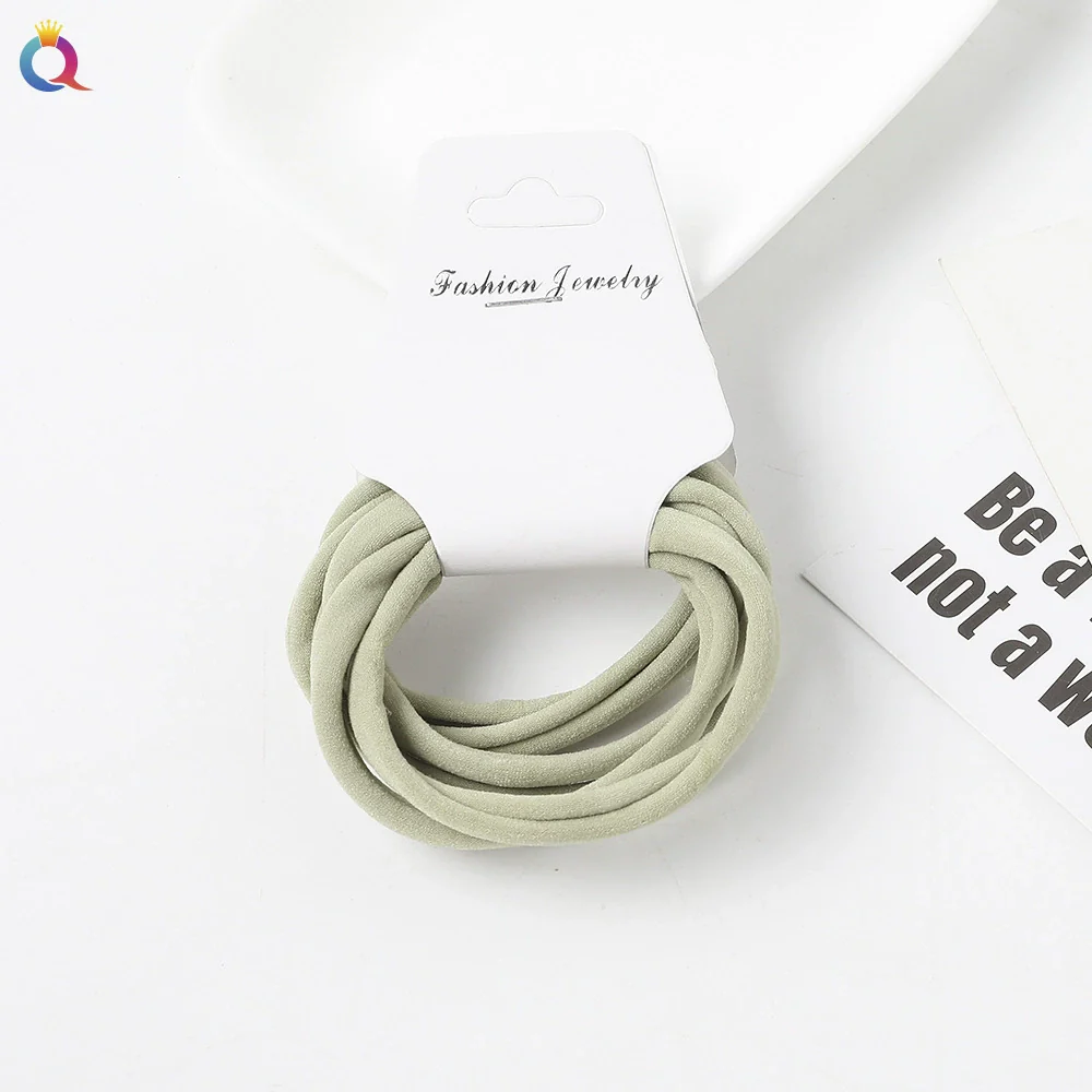 Women's Handmade Fabric High Elastic Seamless Hair Ring - Image 7