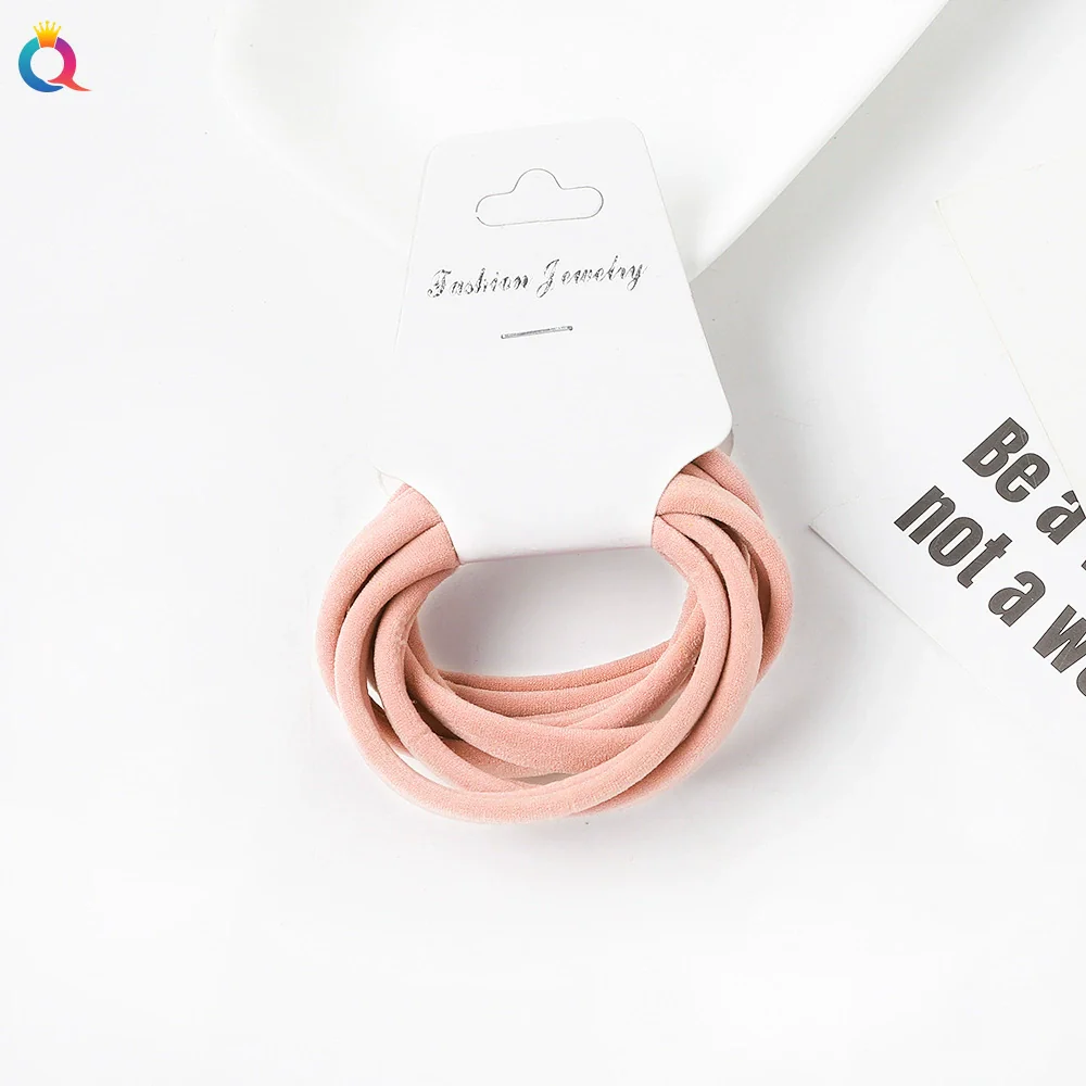 Women's Handmade Fabric High Elastic Seamless Hair Ring - Image 8
