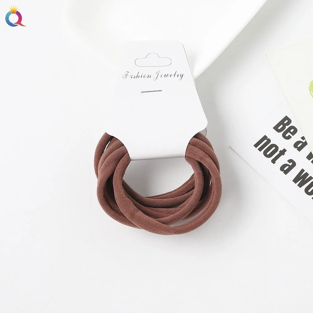 Women's Handmade Fabric High Elastic Seamless Hair Ring - Image 9