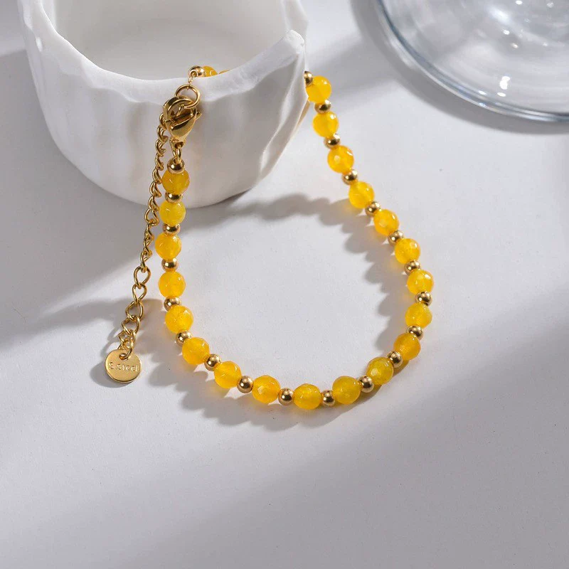 Women's Handmade Geometric Beaded Pearl Stainless Steel Bracelet - Image 15