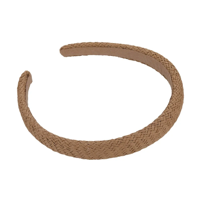 Women's Handmade Grass Hairband Geometric Retro Allmatch Holiday Style Solid Color - Image 5