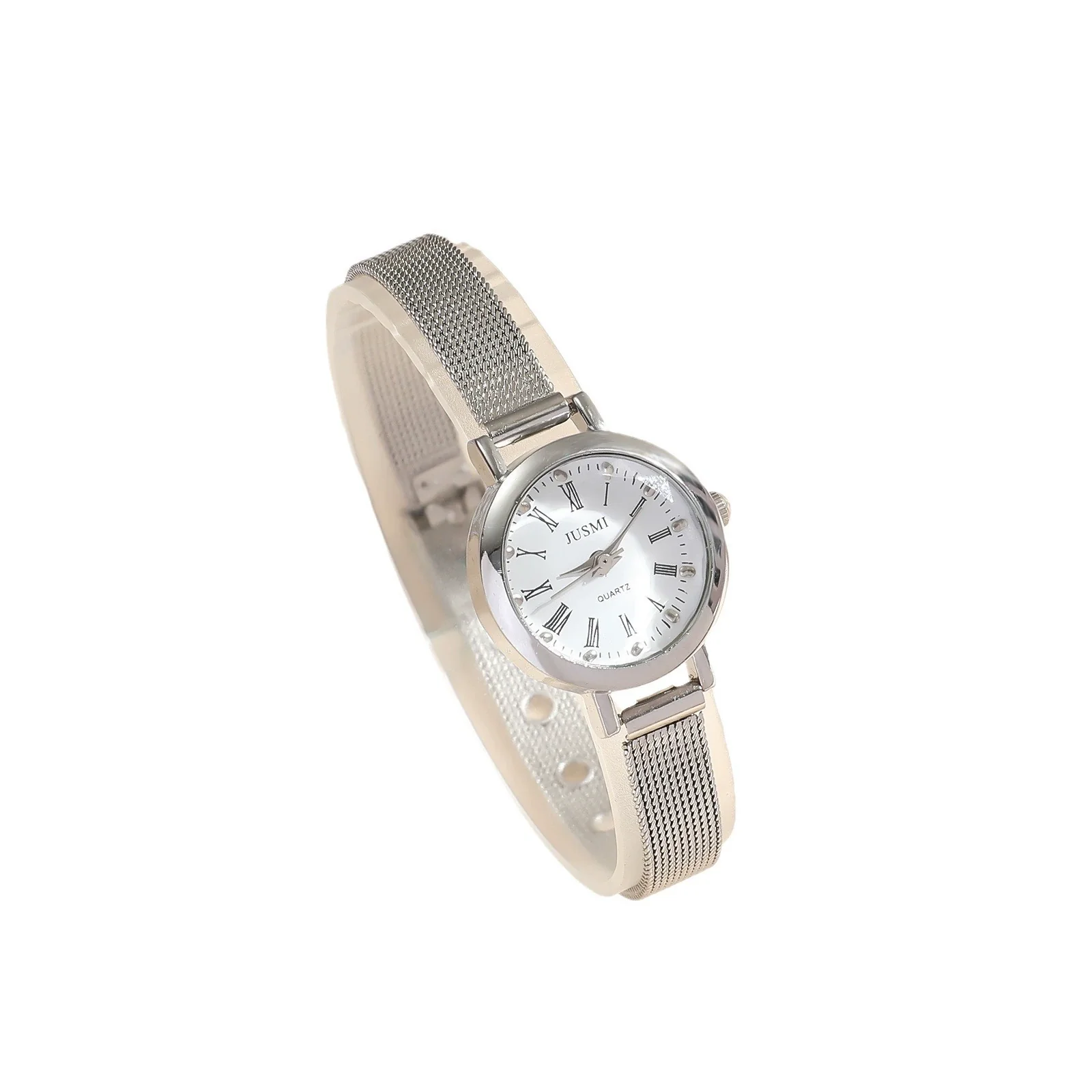 Women's Highclass Cold Style Niche Quartz Watch Alloy Case And Strap Round Dial Simple Elegant Retro - Image 4