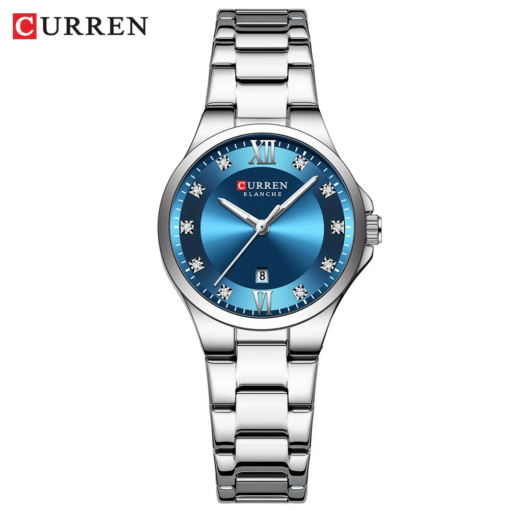 Women's Leisure Alloy And Stainless Steel Rhinestone Round Dial Quartz Watch - Image 2
