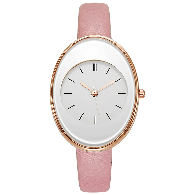 Women's Leisure Alloy Case Quartz Watch With Imitation Leather Strap And Stainless Steel Clasp Round Dial - Image 11