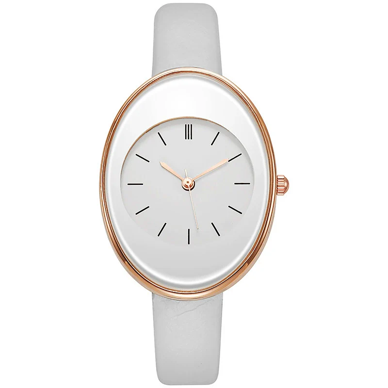 Women's Leisure Alloy Case Quartz Watch With Imitation Leather Strap And Stainless Steel Clasp Round Dial - Image 6