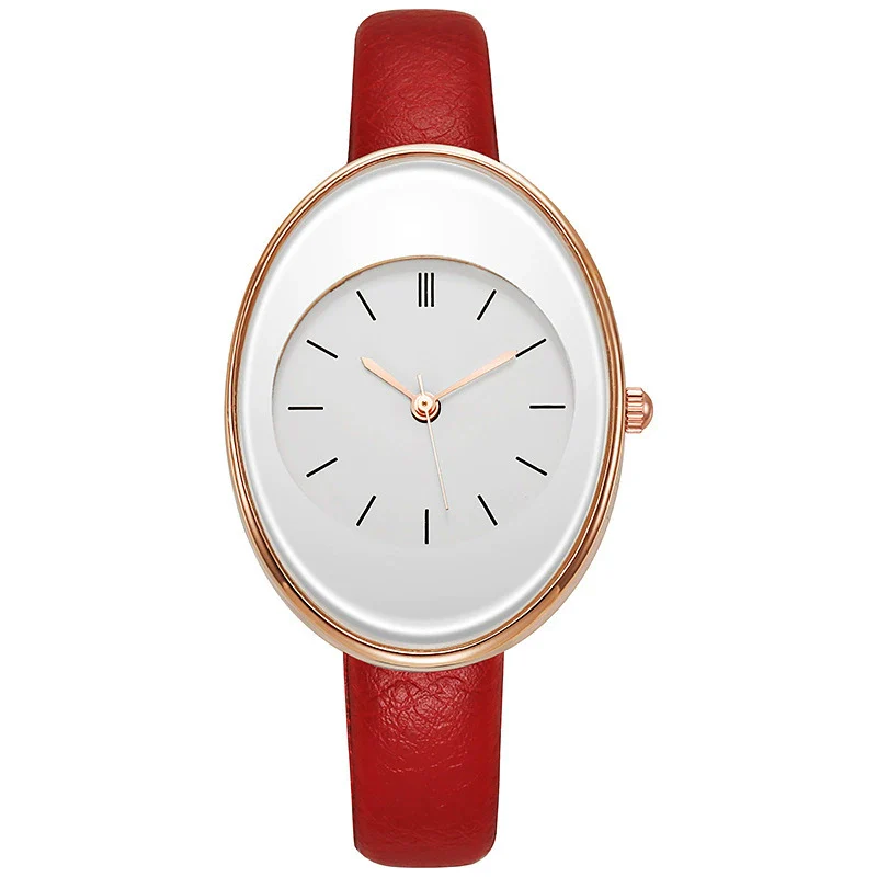 Women's Leisure Alloy Case Quartz Watch With Imitation Leather Strap And Stainless Steel Clasp Round Dial - Image 7