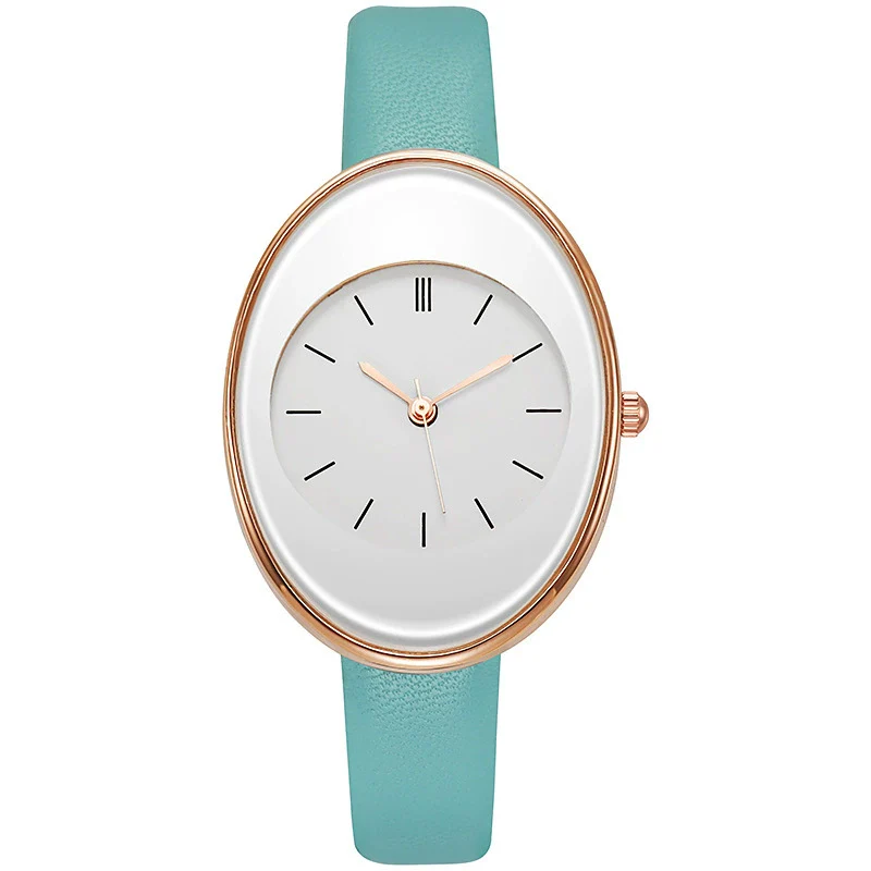 Women's Leisure Alloy Case Quartz Watch With Imitation Leather Strap And Stainless Steel Clasp Round Dial - Image 9