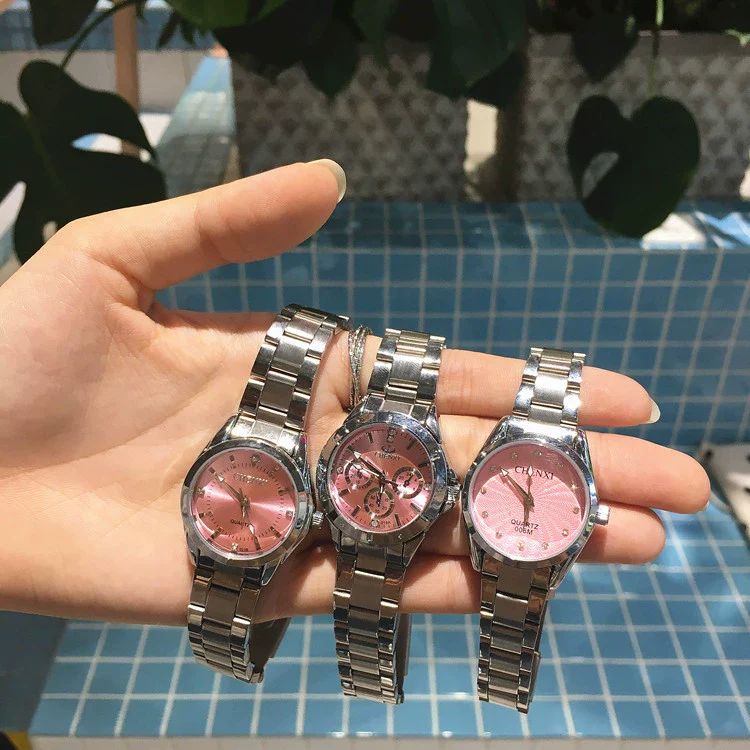 Women's Leisure Alloy Case Stainless Steel Strap Round Dial Quartz Watch - Image 4
