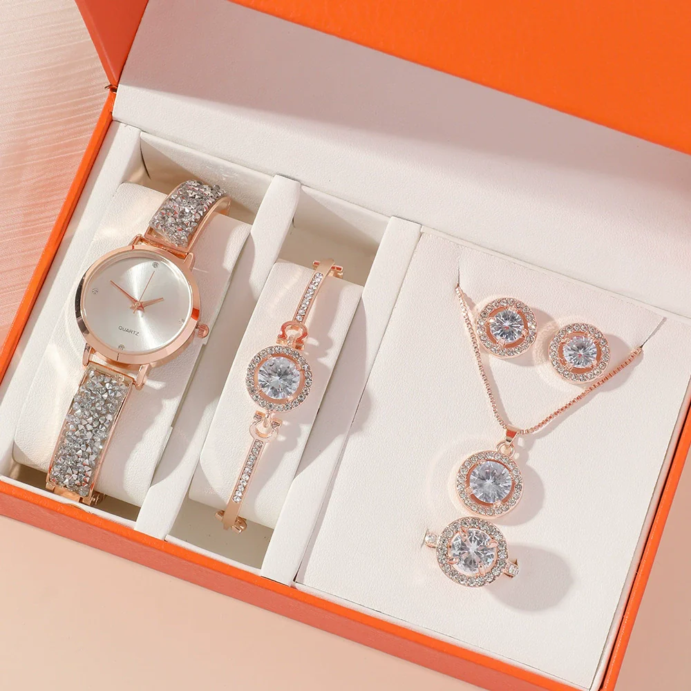 Women's Leisure Quartz Watch Stainless Steel Case And Strap Round Dial - Image 5