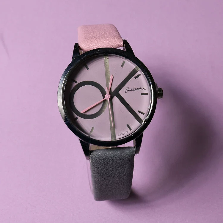 Women's Leisure Round Quartz Watch With Metal Case Pu Strap And Mineral Strengthened Glass Mirror - Image 6