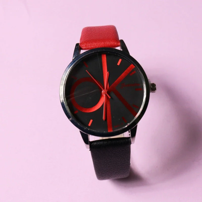 Women's Leisure Round Quartz Watch With Metal Case Pu Strap And Mineral Strengthened Glass Mirror - Image 8