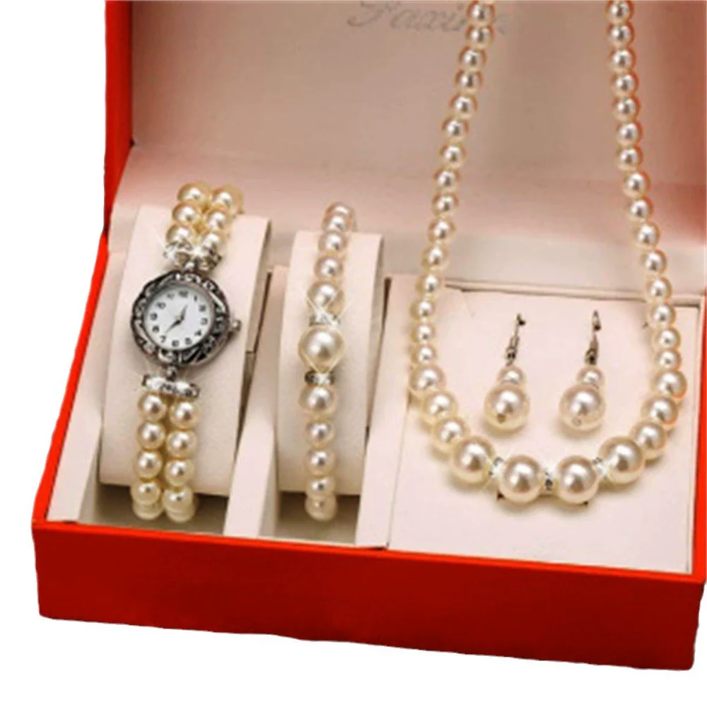 Women's Leisure Style Alloy Band Round Dial Watch With Stainless Steel Clasp - Image 4